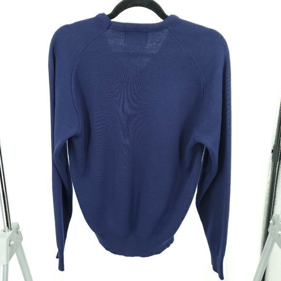 VTG 1960s/1970s Jostens Artex Syracuse University Embroidered V-Neck Sweater M - Picture 2 of 16
